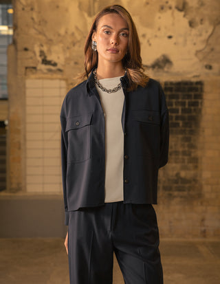 Mulino Overshirt Ull Navy