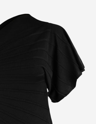 One Shoulder Klänning Svart