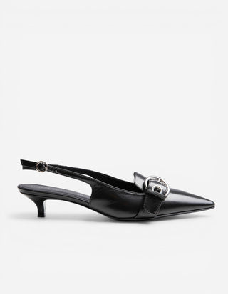 Slingback Skor Svart