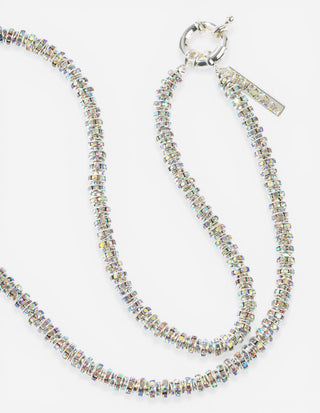 Skinny Diamond Halsband Silver