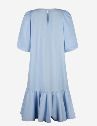 Laila Klänning Poplin Ljusblå