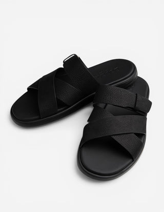 Sandal Läder Svart
