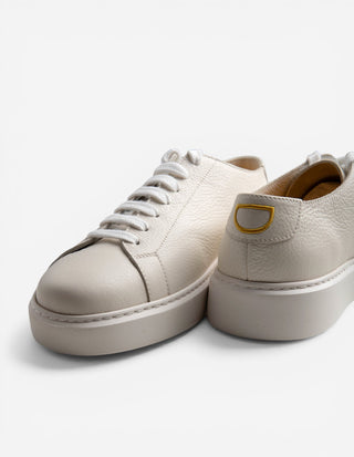 Sneakers Kalvskinn Vit