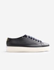 Sneakers Kalvskinn Mörkblå