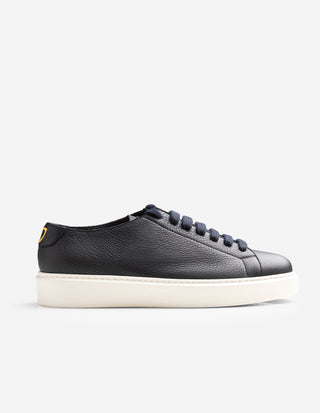 Sneakers Kalvskinn Mörkblå
