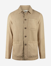 Constantin Overshirt Linne Beige