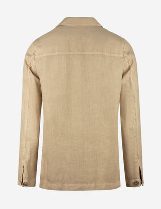 Constantin Overshirt Linne Beige