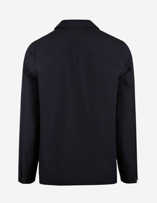 Constantin Overshirt Seersucker Marinblå