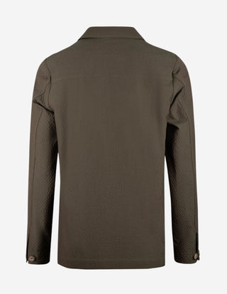 Constantin Overshirt Seersucker Grön