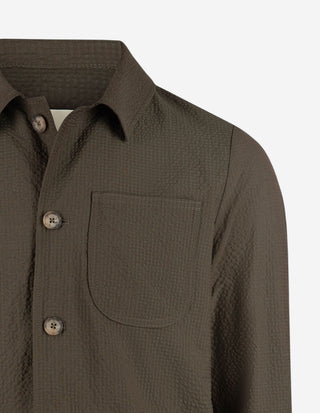 Constantin Overshirt Seersucker Grön
