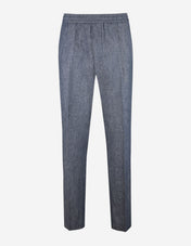 Jared Byxa Linne Bomull Denimblå