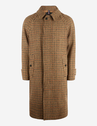Mac Raglan Rock Harris Tweed Brun