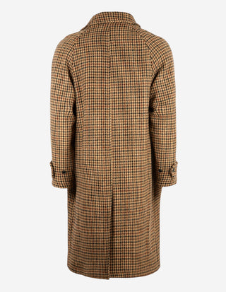 Mac Raglan Rock Harris Tweed Brun
