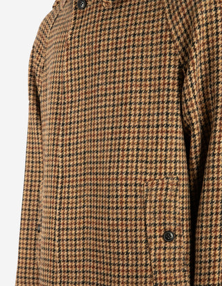 Mac Raglan Rock Harris Tweed Brun