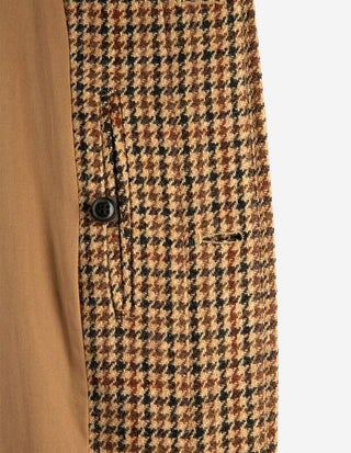 Mac Raglan Rock Harris Tweed Brun