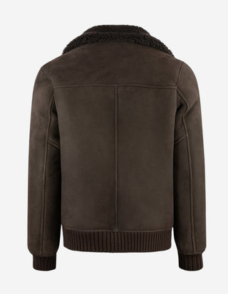 Blouson Jacka Shearling Brun