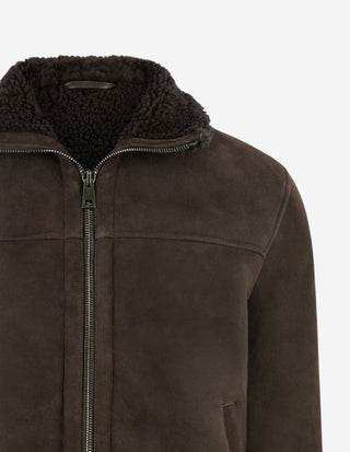 Blouson Jacka Shearling Brun