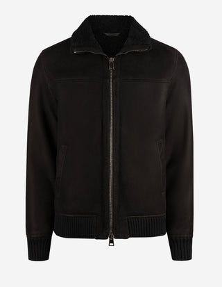 Blouson Jacka Shearling Svart