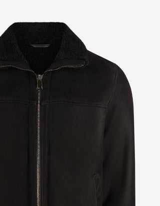 Blouson Jacka Shearling Svart