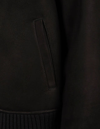 Blouson Jacka Shearling Svart