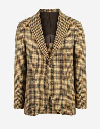 Firenze Blazer Moon Tweed Hundtand Beige/Grön