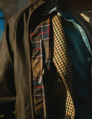 Firenze Blazer Moon Tweed Hundtand Beige/Grön