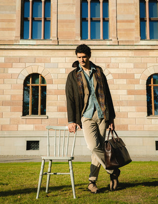 Firenze Blazer Moon Tweed Hundtand Beige/Grön