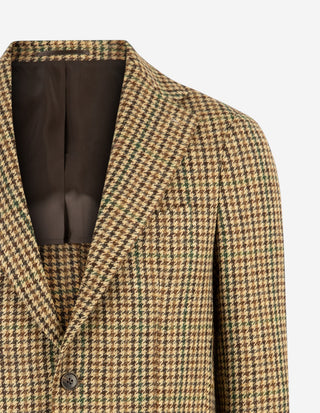Firenze Blazer Moon Tweed Hundtand Beige/Grön