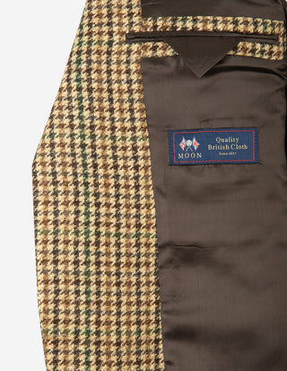 Firenze Blazer Moon Tweed Hundtand Beige/Grön