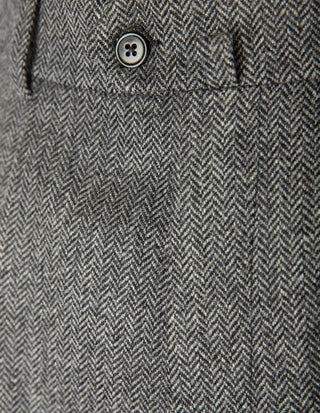 Firenze Byxa Frontveck Moon Tweed Fiskben Grå