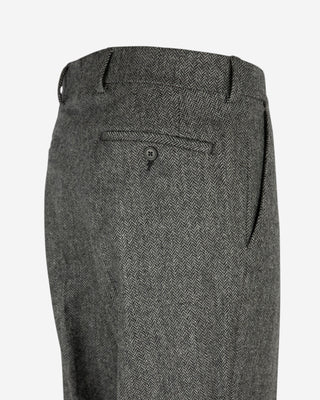 Firenze Byxa Frontveck Moon Tweed Fiskben Grå