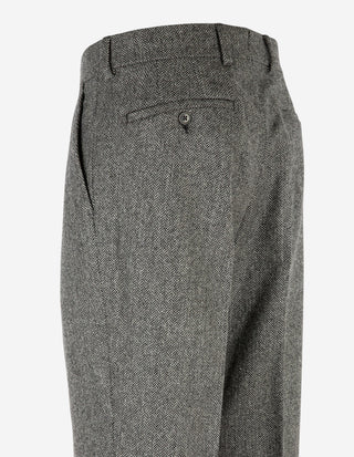 Firenze Byxa Frontveck Moon Tweed Fiskben Grå