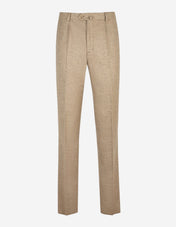 Firenze Byxa Frontveck Moon Tweed Fiskben Beige