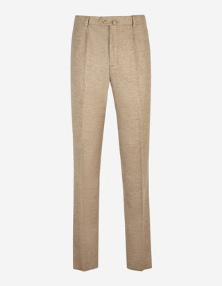 Firenze Byxa Frontveck Moon Tweed Fiskben Beige