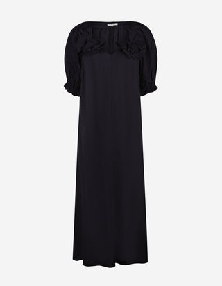 Puffärmsklänning Navy
