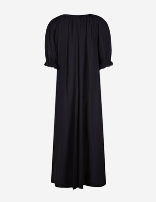 Puffärmsklänning Navy