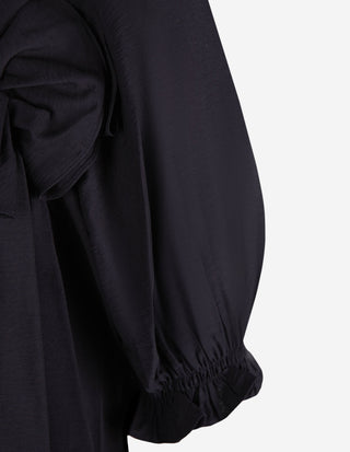 Puffärmsklänning Navy