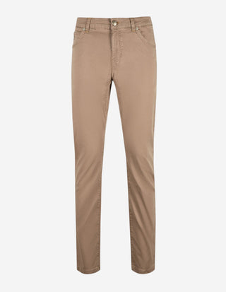 Fiji Print Femficksbyxa Mörkbeige