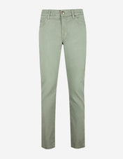 Twill Melange Femficksbyxa Olivgrön