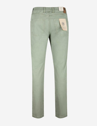 Twill Melange Femficksbyxa Olivgrön