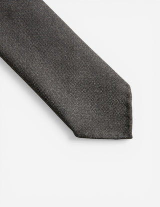Slips Untipped Ull Mörkgrå