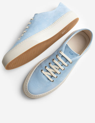 Genoa Sneaker Mocka Ljusblå