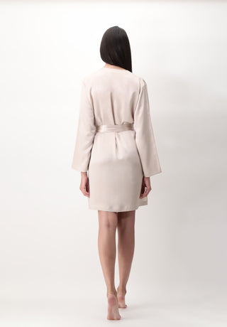 Kimono Siden Champagne