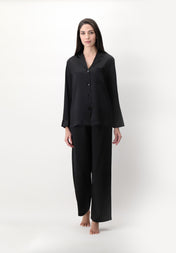 Pyjamas Siden Svart