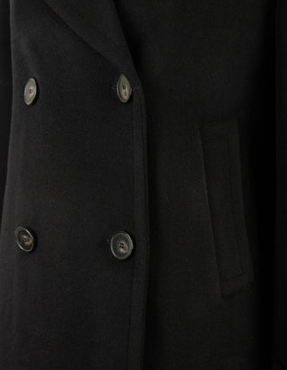 Peacoat Ull/Cashmere Svart