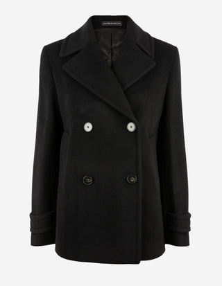 Peacoat Ull/Cashmere Svart