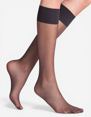 Pure Matt Knee High 20 DEN Knästrumpor Svart