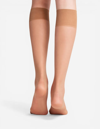 Pure Matt Knee High 20 DEN Knästrumpor Solbrun