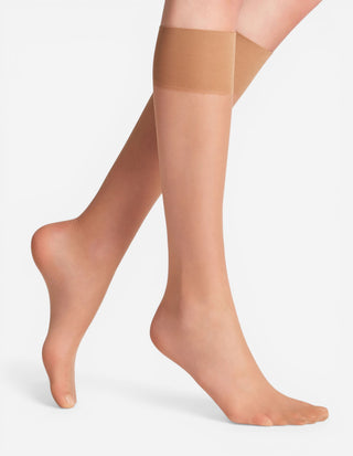 Pure Matt Knee High 20 DEN Knästrumpor Solbrun