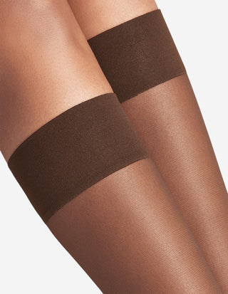 Pure Matt Knee High 20 DEN Knästrumpor Mörkbrun